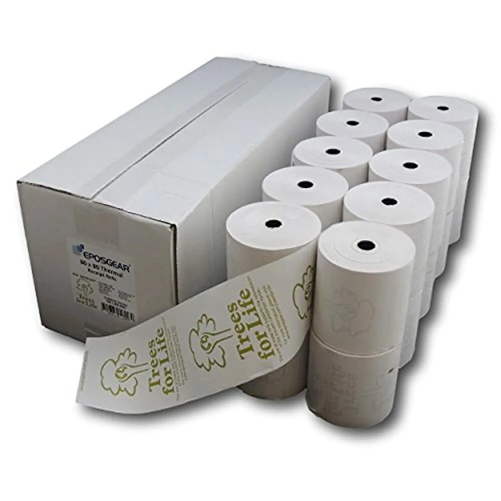 Thermal Printer paper (5pcs, 57mm) (ТБ: Thermal Printer paper (5pcs, 57mm)). Термобумага 57 мм 3 катушки. Термобумага в рулонах.