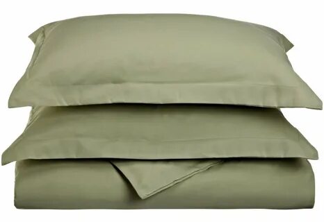 Plum Linen Solid Duvet Cover (Zipper Closure) - Queen/Full Size Sage Green ...