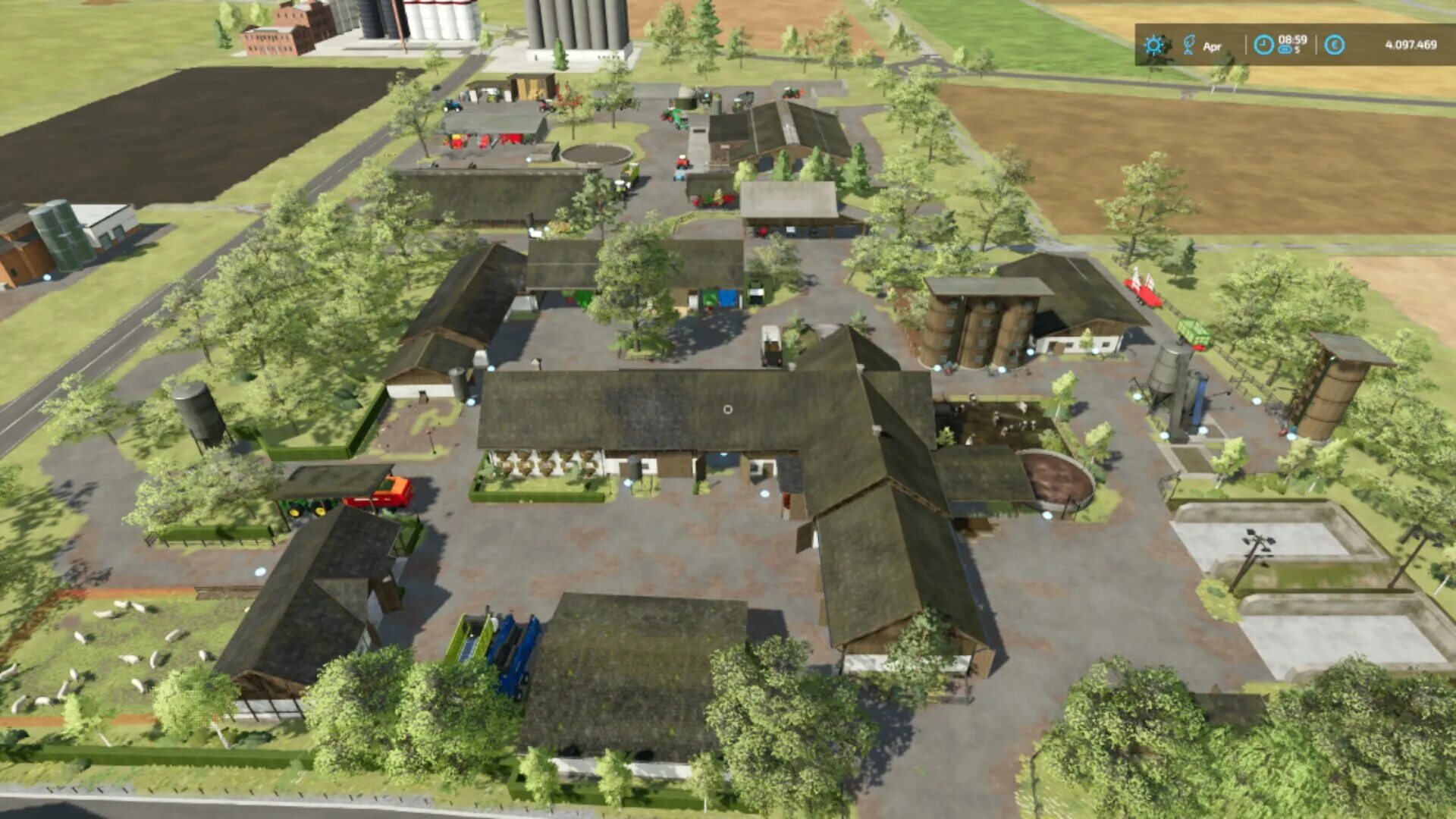 Здания фс 22. Farming simulator 22 здания. fs 22 bavarian farm pack. коровники для фс 22. ферма 22 по сети.