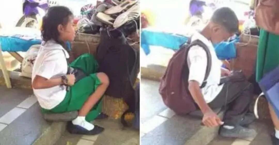 Viral 2 vs 4 pulang sekolah