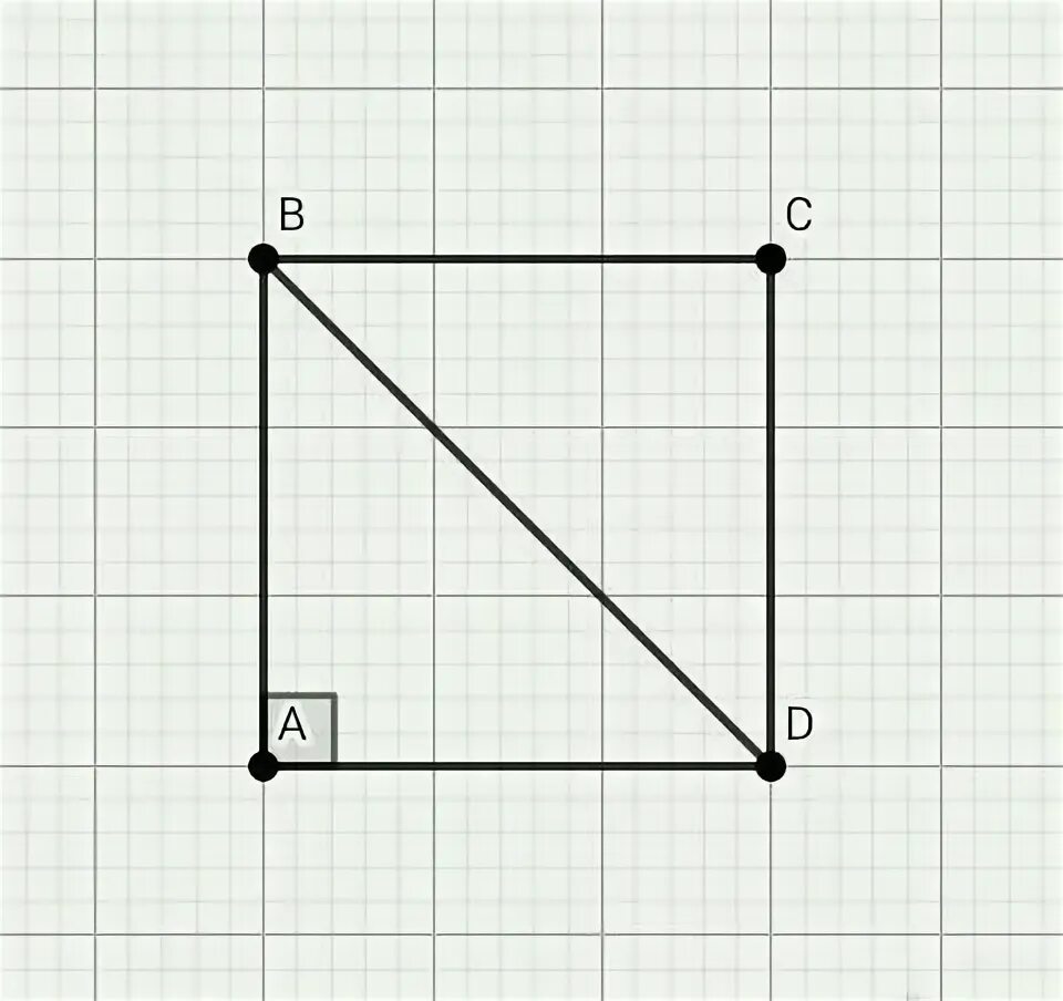 Квадрат ABCD. Диагональ равна двум сторонам квадрата. Диагональ квадрата по теореме Пифагора. Диагональ квадрата корень из 2.