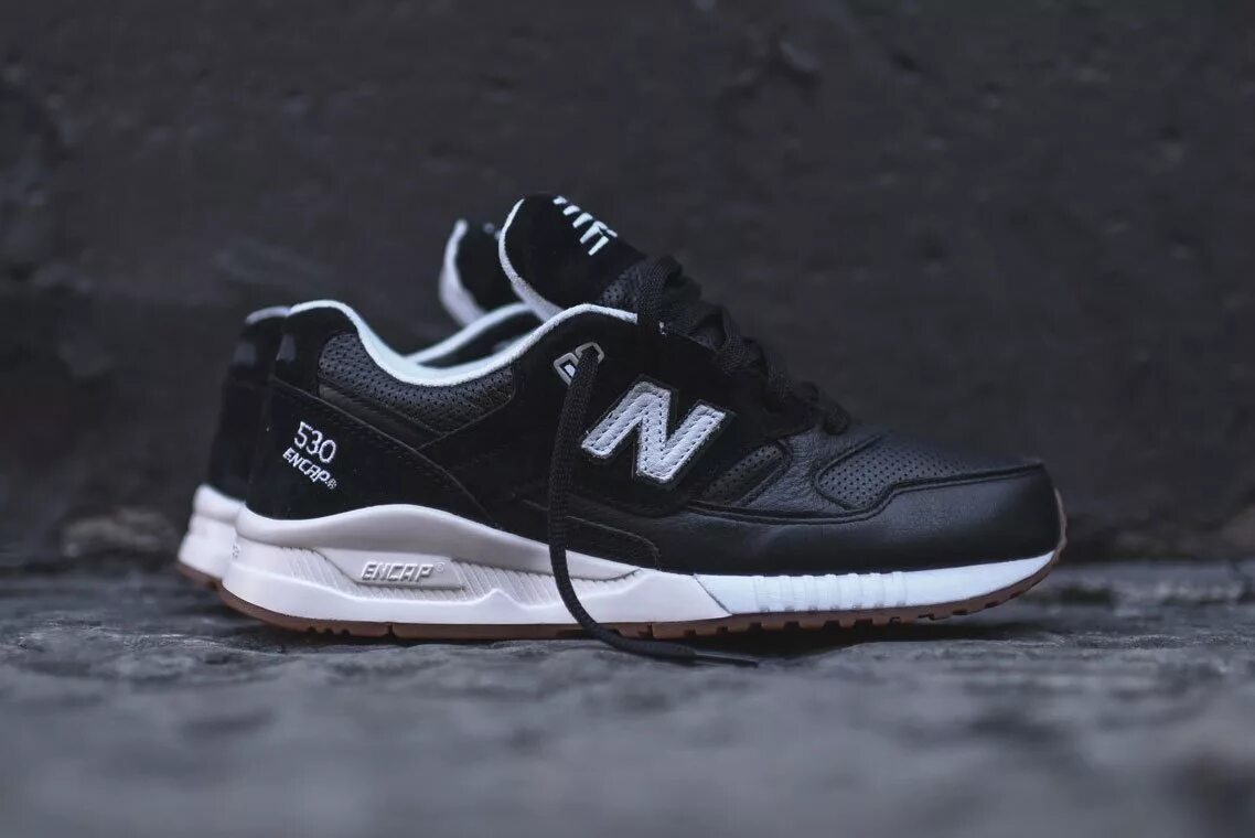 New balance 530 размеры. New Balance 530 ENCAP Black. New Balance 530 черные. New Balance 530 Black White. New Balance 530 мужские черные.