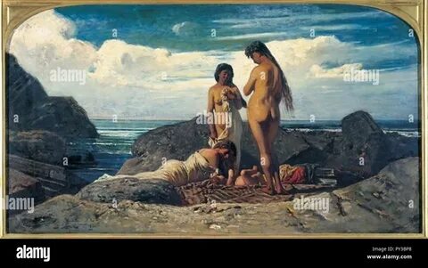 Cabianca Un bagno tra gli scogli. 