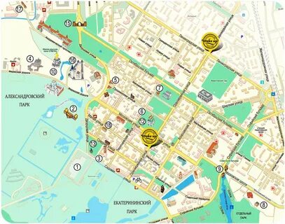 Город пушкинский карта