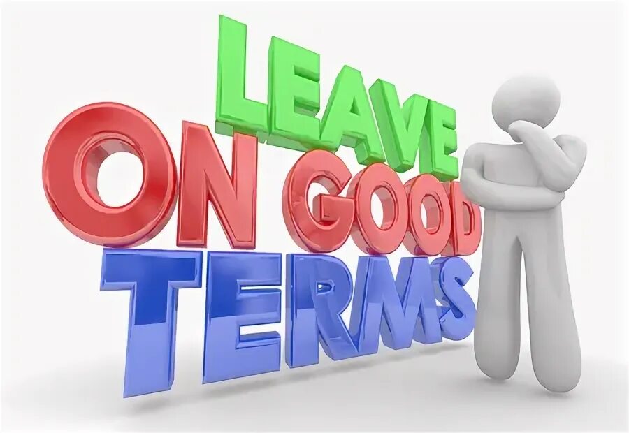 To be on good terms. On good terms. be on good terms.