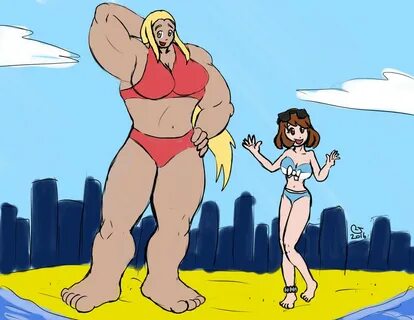 Giantess woman animation