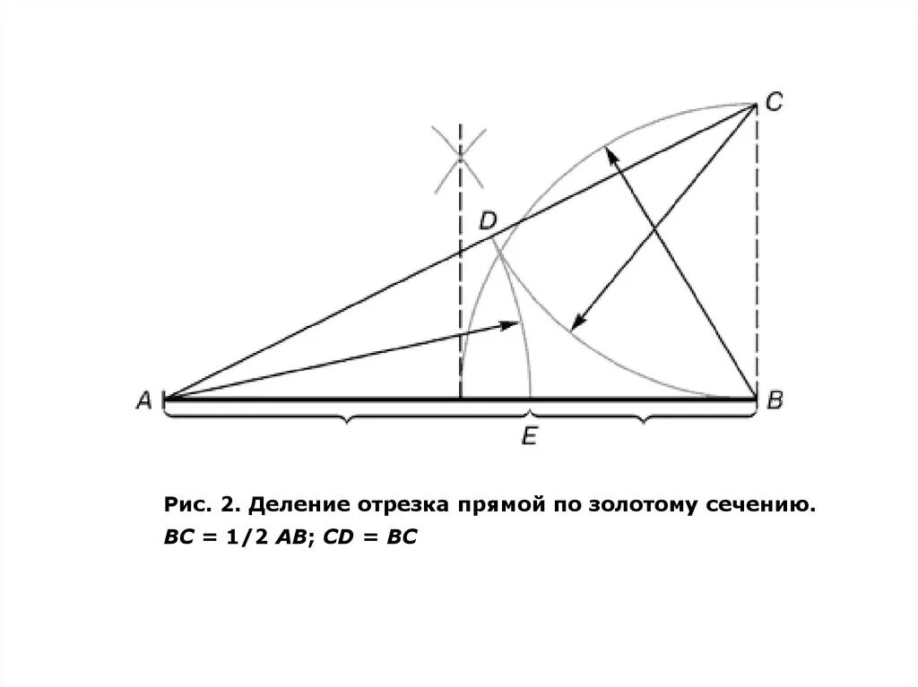 Золотое сечение гармоническая пропорция. Деление отрезка по Золотому сечению. Разделить отрезок по Золотому сечению. Деление отрезка прямой по Золотому сечению. Деление золотого сечения