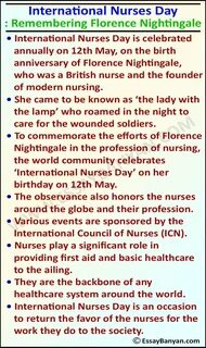 Essay on International Nurses Day... https://www.gnu.org/licenses/gpl-2.0.h...