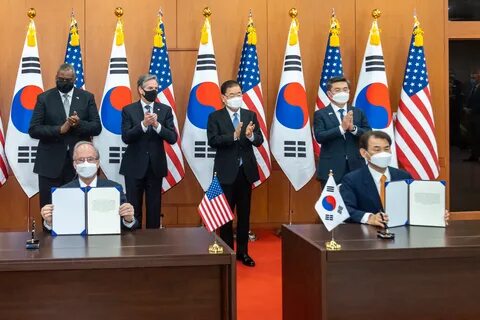 Secretary Blinken and Defense Secretary Austin Participate in a Special Mea...
