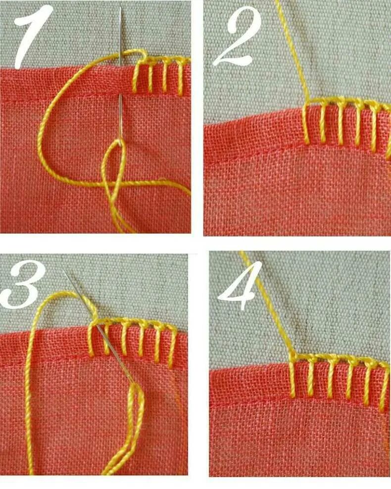 Шов через нитку. Краевой обметочный шов. Петельный обметочный шов пошагово. Шов петельный обметочный иголкой. Ручные Стежки петельный шов.