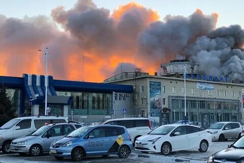 Пожар в аэропорту