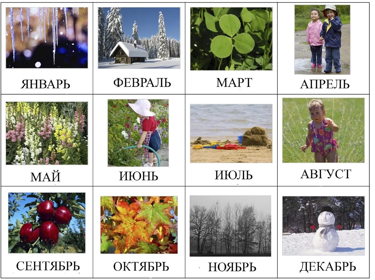 Август сентябрь октябрь ноябрь декабрь