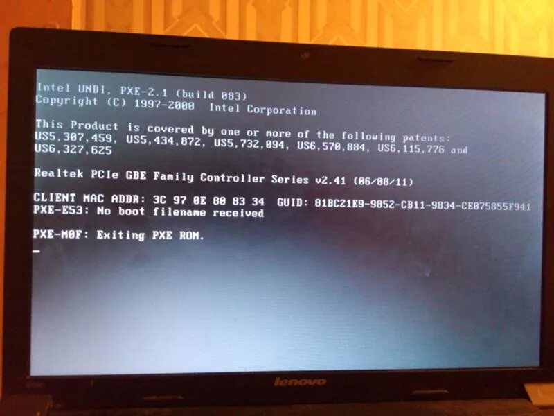 Ноутбук не грузит виндовс
