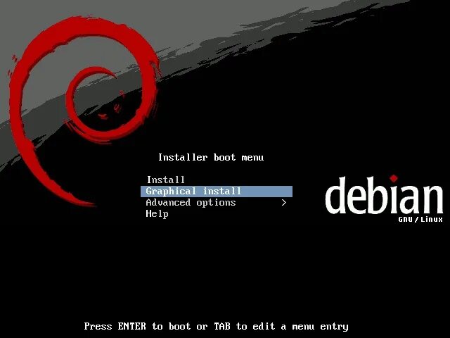 Installation menu