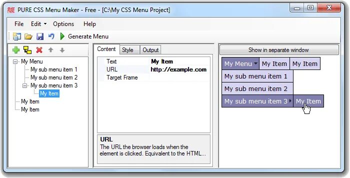 Source maker. Cs source меню. menu maker. css menu examples. pure example.