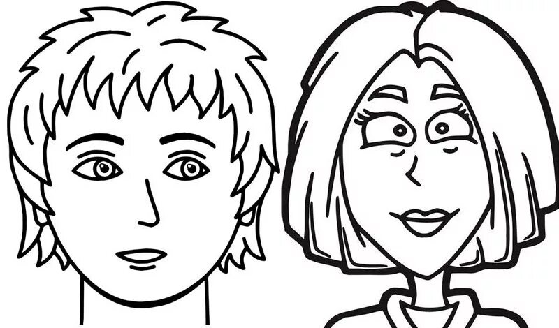 Face page. Cartoon face для описания. face for kids. face boy and girl coloring page. colour the face.