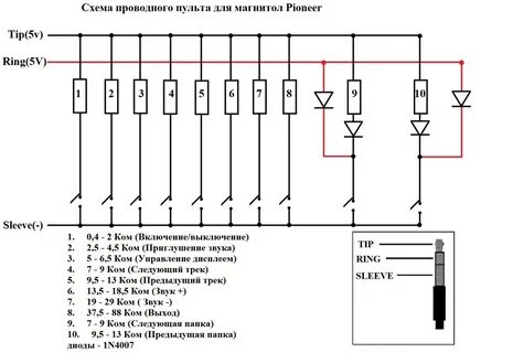 Схема 7 кнопок