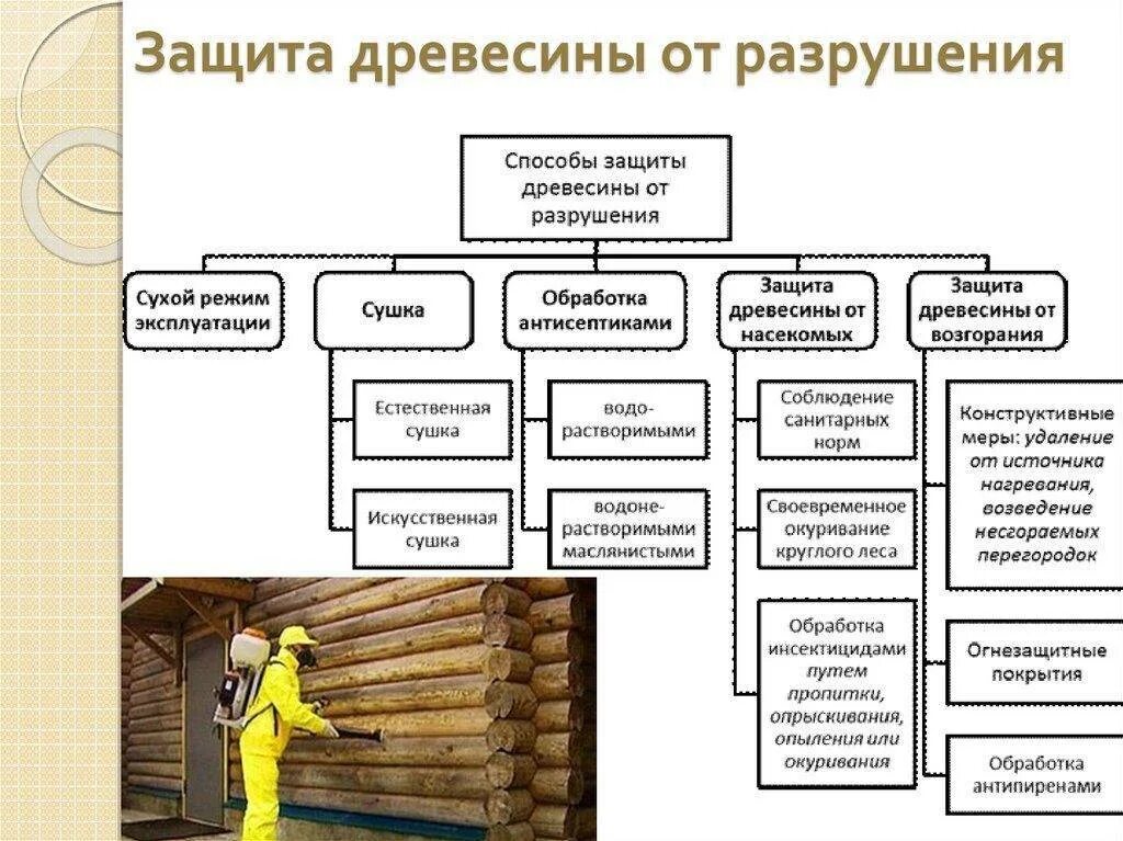 Сколько нужно обработки дерево. Защита древесины от разрушения и возгорания. Защита древесины от биологического разрушения. Защита древесины от гниения. Защита древесины от возгорания. Способы защиты древесины от разрушения.