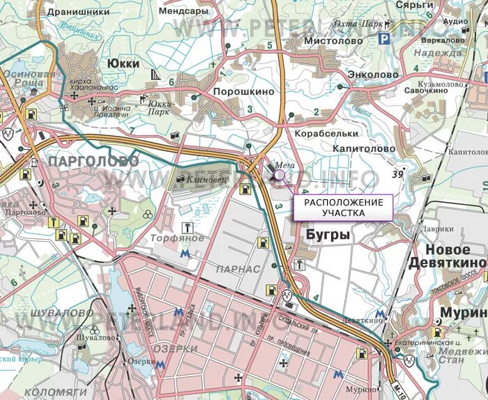 климовец карта. ленинградская обл. парнас карта района. парнас порошкино. , всеволожский р-н, д.