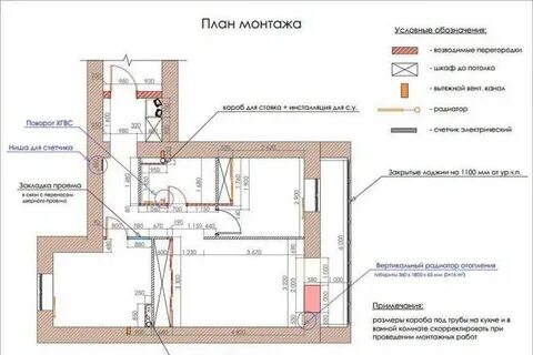 План монтажа