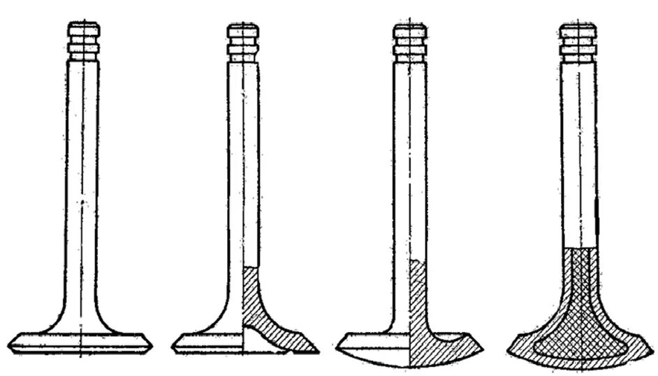 Как отличить впускной. Впускные и выпускные клапана ЗИЛ 130. Впускной клапан и выпускной клапан КАМАЗ 5320. ЗИЛ 131 выпускные клапана. Чертеж впускной и выпускной клапан д240.