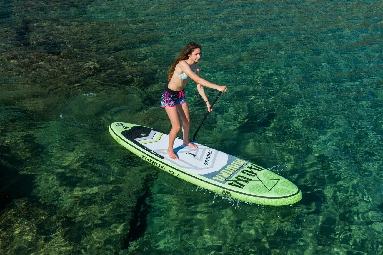Доска на воде. Aqua marina thrive. sup board (sup доска ). aqua marina sup 10`4``. ts001-n sup board.