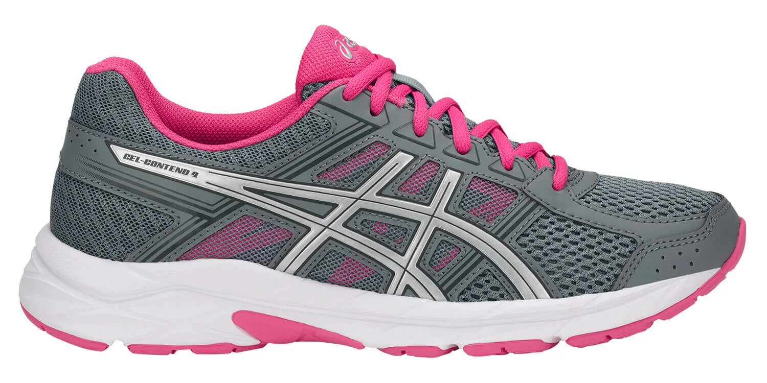 Кроссовки ASICS Gel-contend 4. Кроссовки асикс t765n. Кроссовки асикс Gel 4 женские. Кроссовки асикс беговые женские серые. Асиксы кроссовки розовые