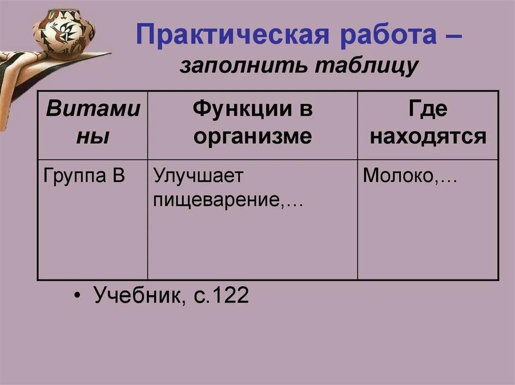 Практическая работа "Работа с таблицами" В документе