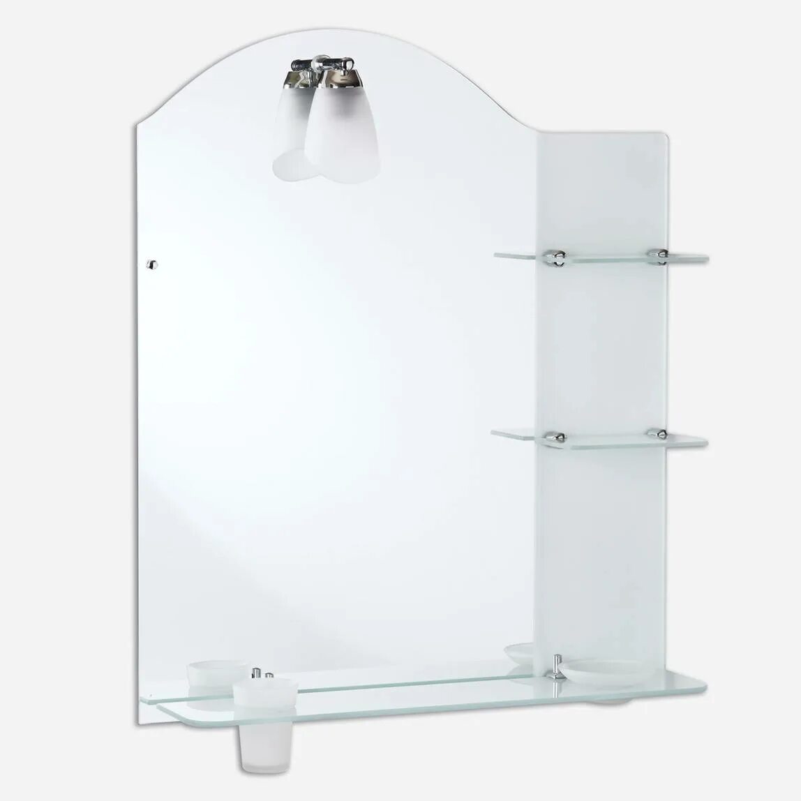 Ktaxon Wooden Bathroom Storage Cabinet with Mirror Door & 8 Shelves, Wall Mounte