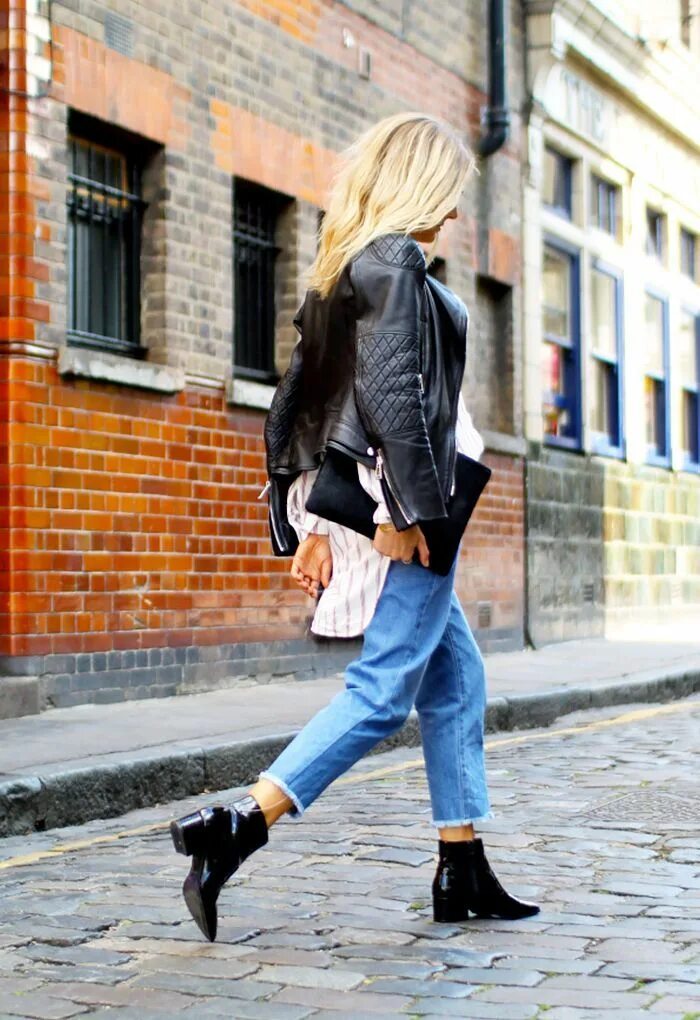Boyfriend Jeans From Day to Night Those White Walls