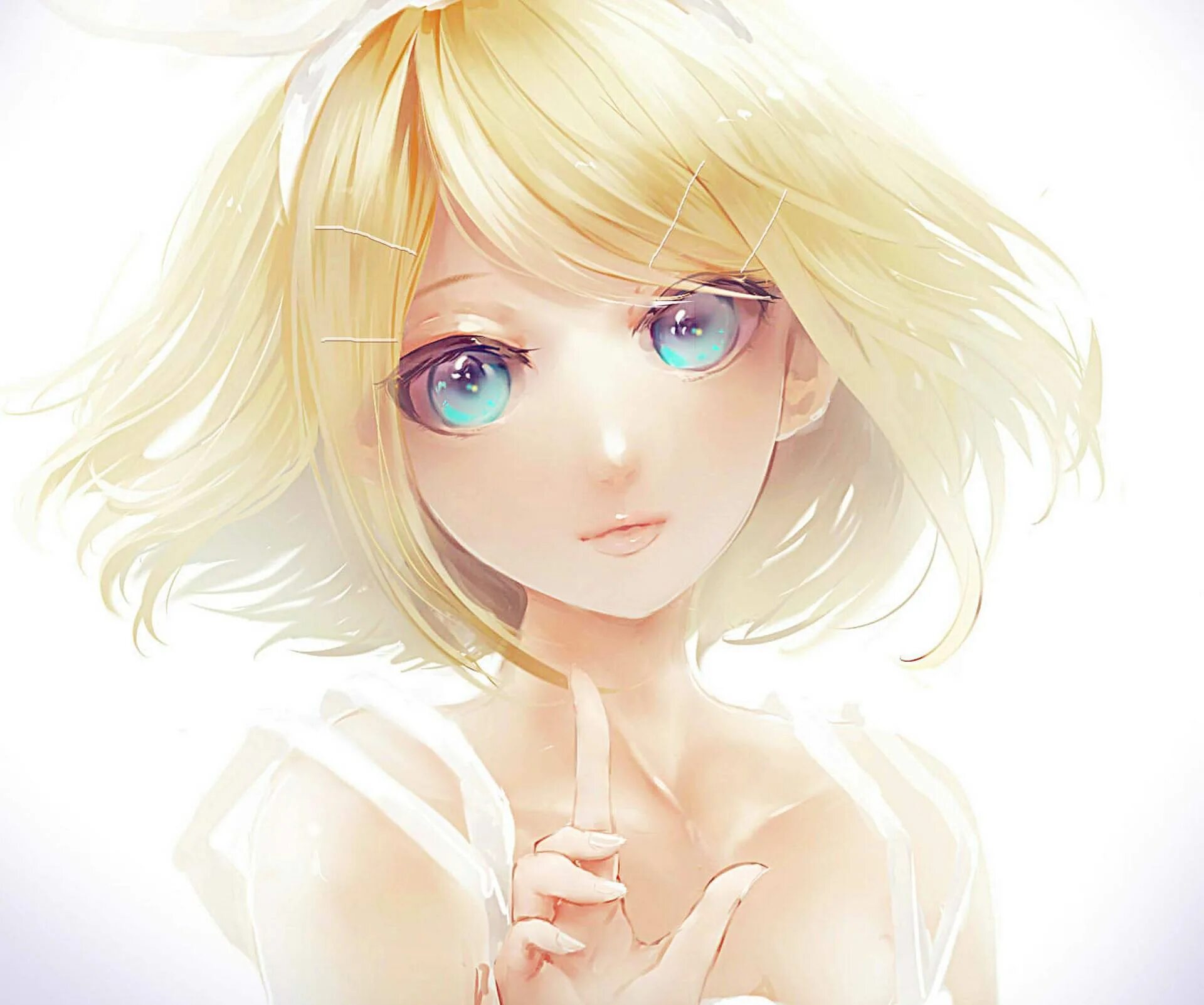 девочка с голубыми глазами арт. девушка с синими глазами. нао томори 1920x1080. девушка с голубыми волосами. девушка блондинка арт.