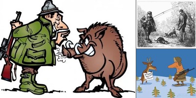 приколы про охотников в картинках