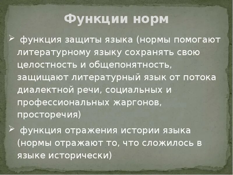 Функция нормы языка