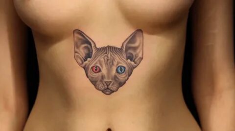 challenge Spinx Cat, Sphynx Cat Tattoo, Ink Master Tattoos, Sternum Tattoo,...