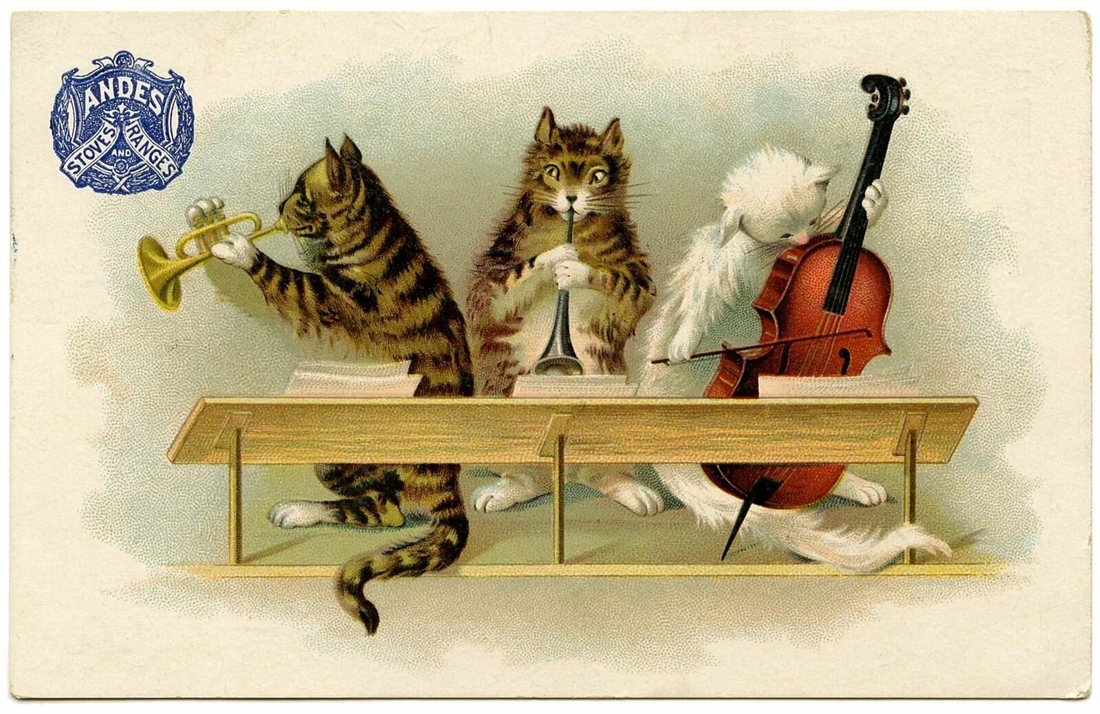 Котики с музыкальными инструментами. Кот с музыкальным инструментом. Открытки с изображением кошек. Поющие коты.