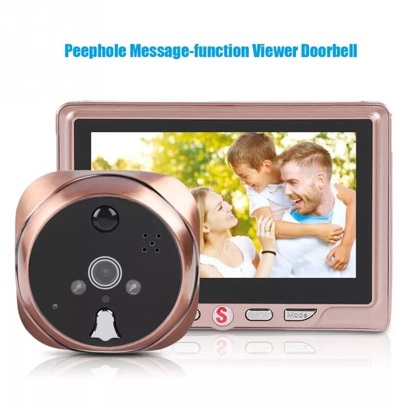 Глазок с экраном. 4.3 Inch Digital Door Camera. Дверной глазок с экраном. Smart Electronic Peephole Door viewer/Video Doorbell. Видео глазок для двери с переносным дисплеем.