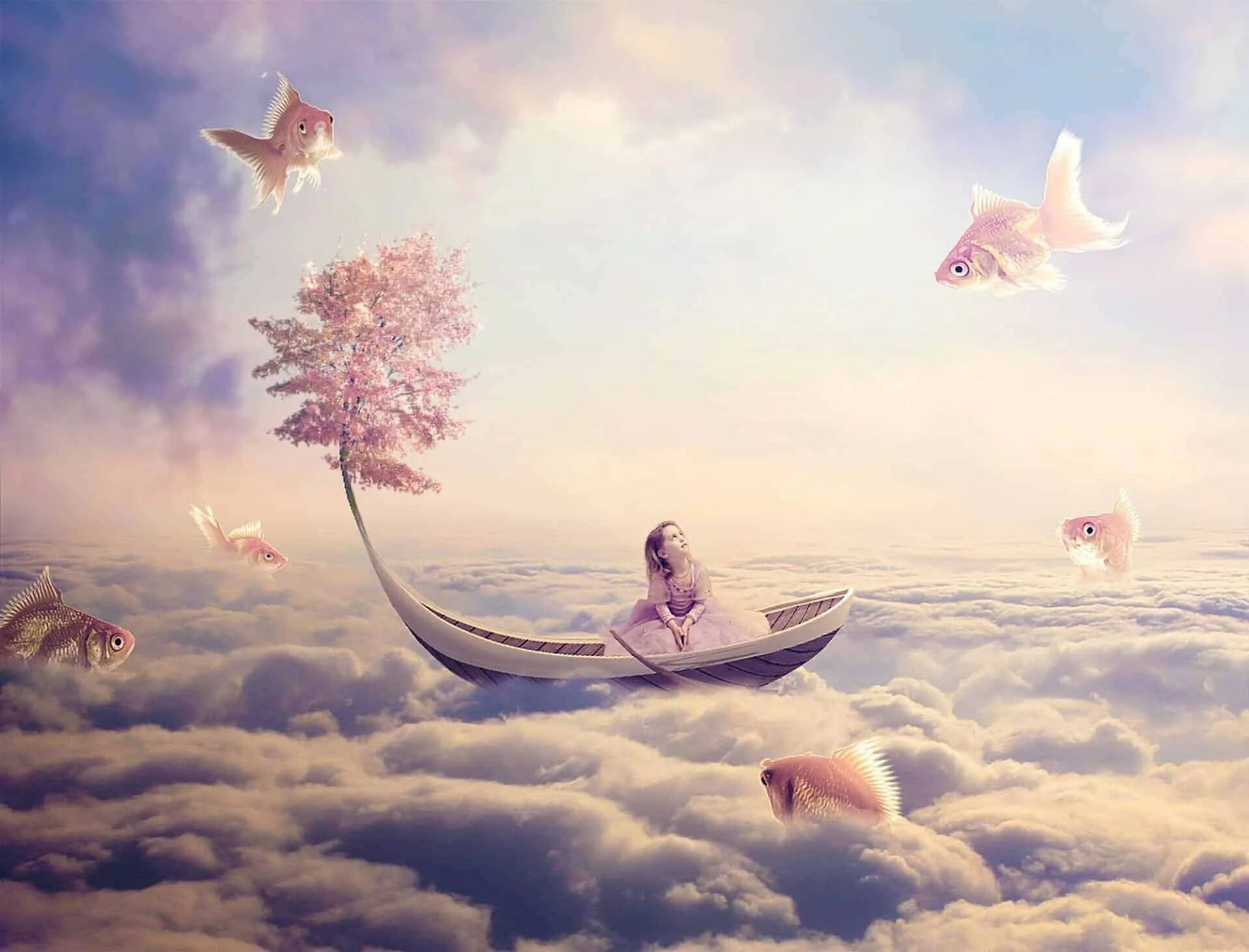 Сюрреализм небо. Лодка в облаках. Сюрреализм лодка. Мечта иллюстрация.