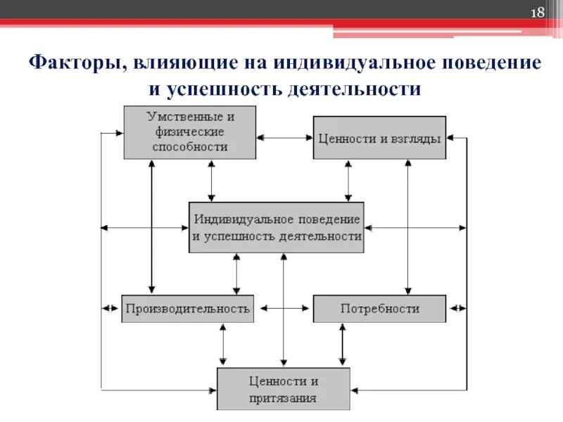 Факторы влияющие на индивидуальное поведение. Факторы влияющие на индивида. Факторы влияющие на успешность деятельности. Индивидуальный стиль поведения и деятельности.