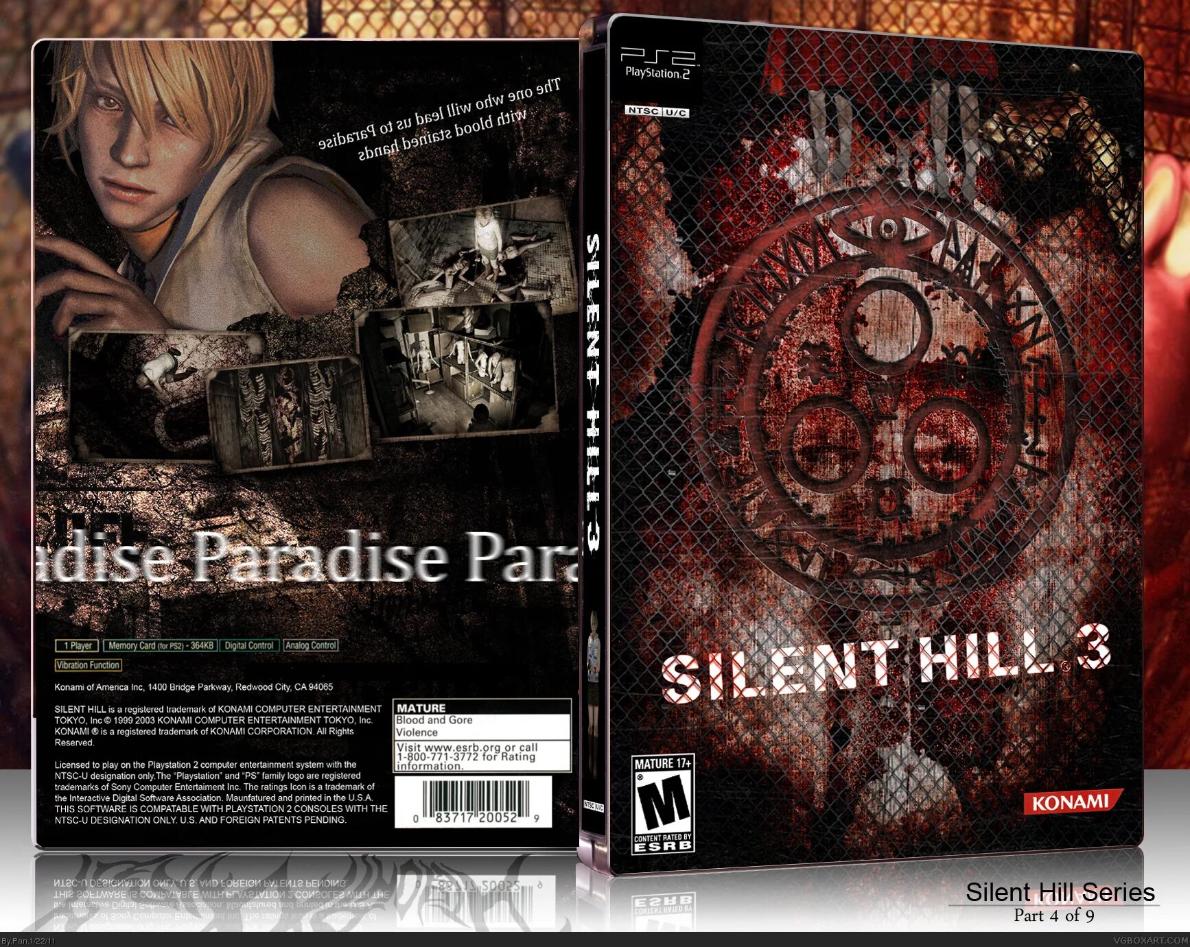 Silent Hill 3 ps2 Box Cover. Silent Hill 3 PLAYSTATION 2 обложка.