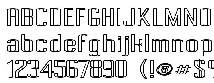 Outlined fonts