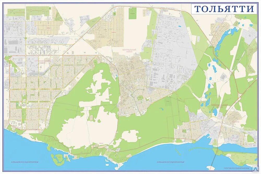 Подробные карты тольятти