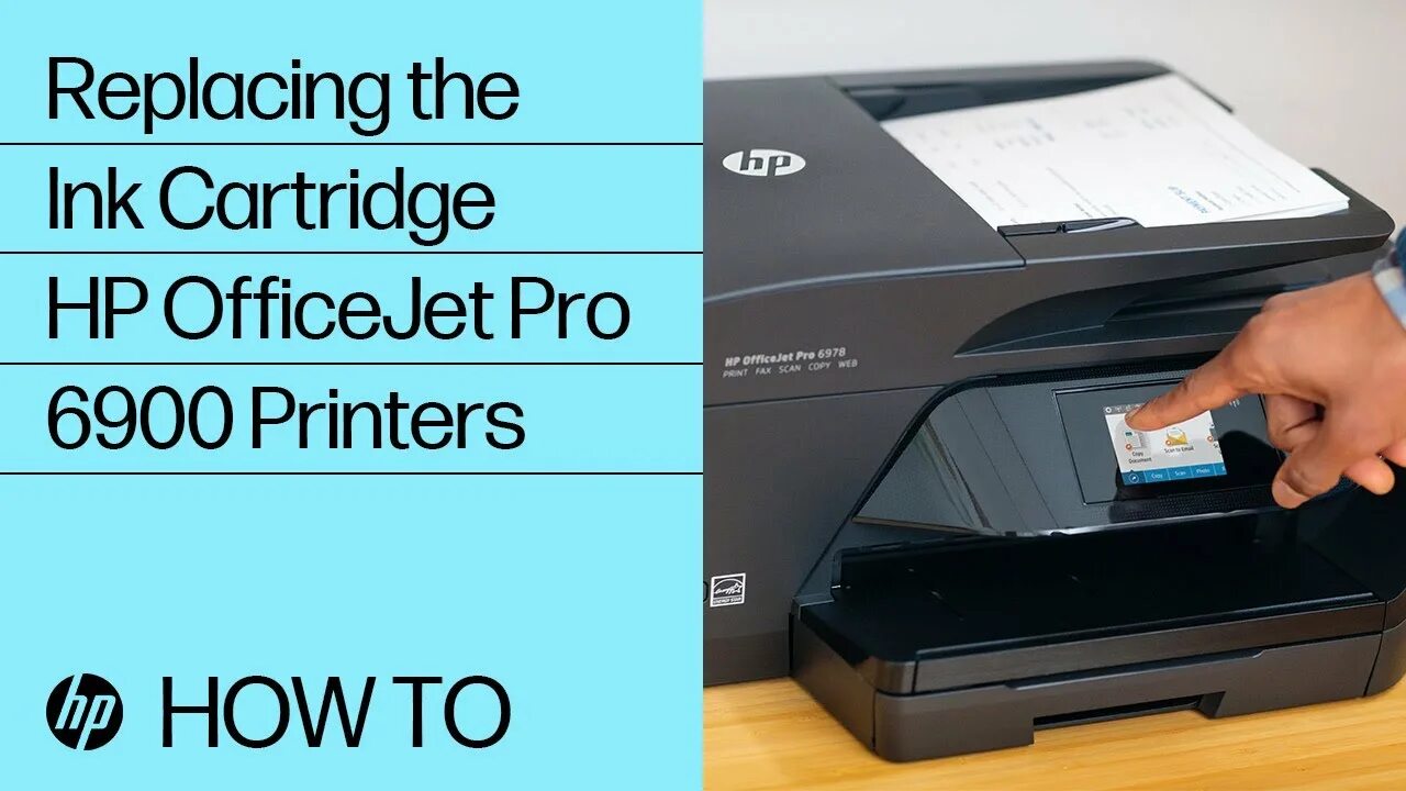 Officejet Pro 6960. Замените чернильные картриджи. Замена чернильного картриджа.. Заменить чернильную прокладку