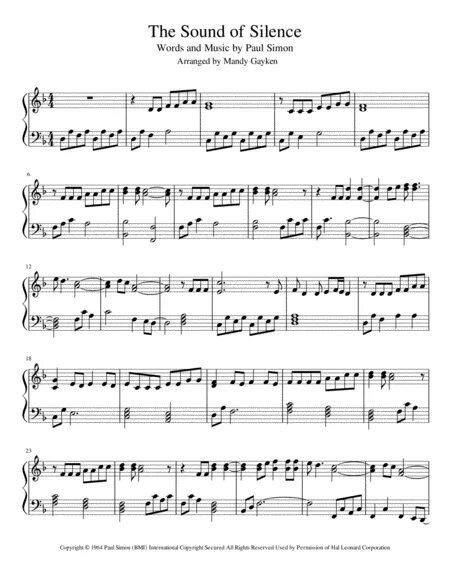 Disturbed the sound of silence текст. Sound of Silence Ноты. Sound of Silence Ноты пианино. Саунд оф Сайленс Ноты для фортепиано. Саунд оф Сайленс Ноты пианино.