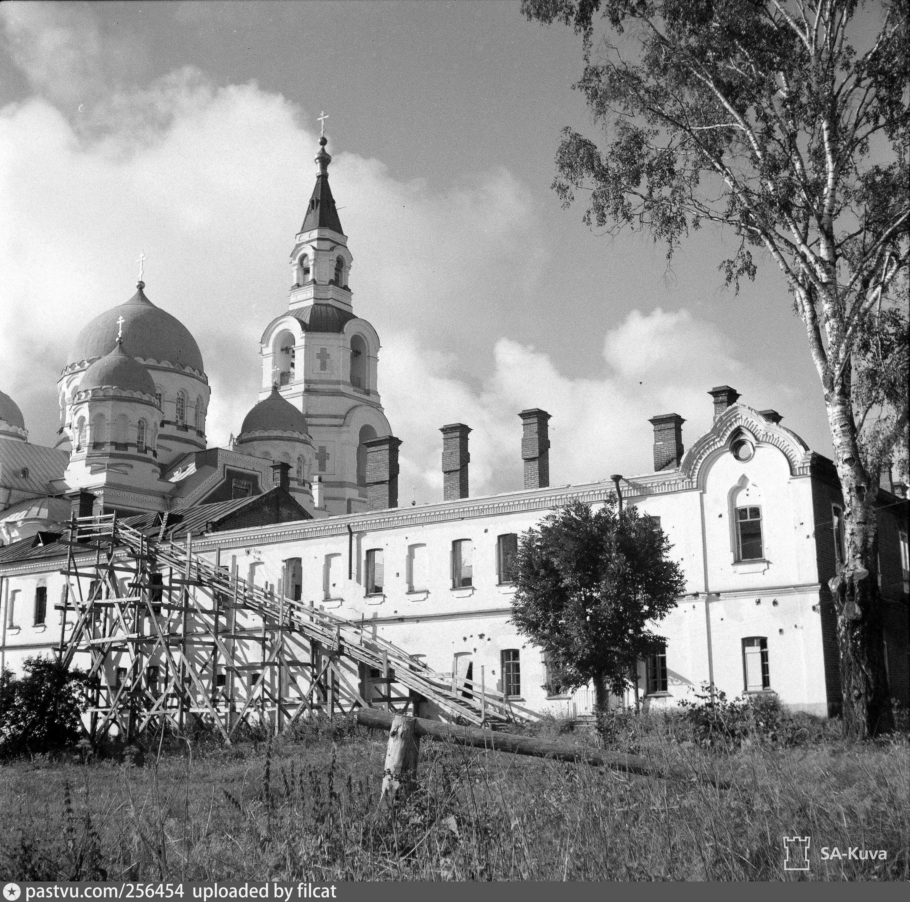 Спасо-Преображенский Валаамский монастырь 1960 года туристы. Sa-kuva + Валаам. Валаамский монастырь 1948. Валаамская улица