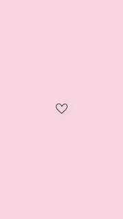 a pink background with a heart drawn on the bottom and black lines in the m...