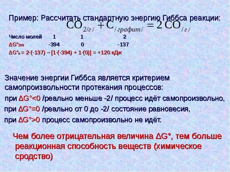 Стандартное изменение энергии гиббса реакции. Формула для расчета энергия Гиббса химической реакции. Вычисление энергии Гиббса при протекании химической реакции. Рассчитать энергию Гиббса реакции. Расчет энергии Гиббса пример.