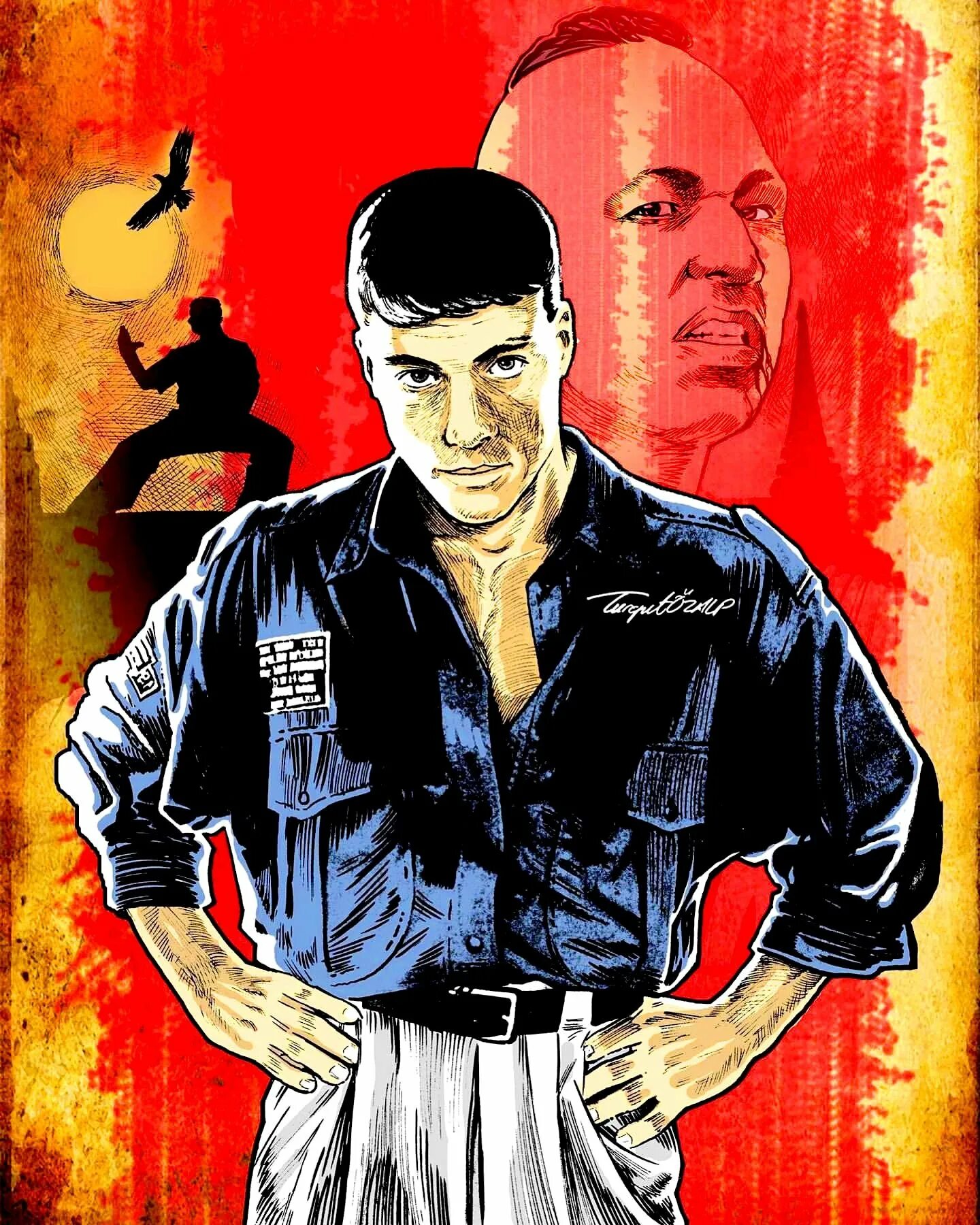 Покажи постеры. Кикбоксёр - Kickboxer (1989).