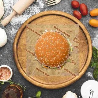 100 шт. бумага для выпечки пищевых продуктов, жиронепроницаемые фритюрницы,...