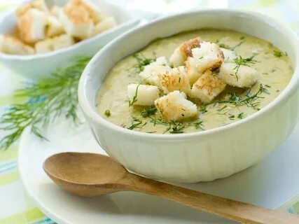 Крем суп из кабачков с сыром