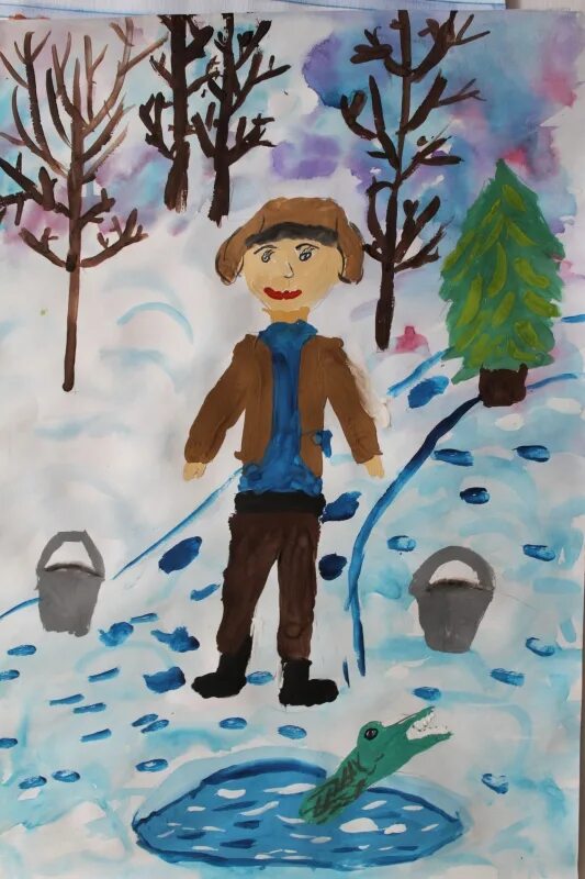 человек в зимней одежде рисунок. художник елена сениченко зимнее. поэтапное рисование человека в одежде. рисование катание с горки. зимний спорт рисунок.